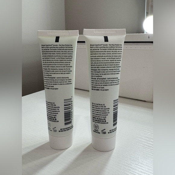 Briogeo Superfoods Avocado Kiwi Hair Mask Duo NEW and SEALED - Picture 2 of 2